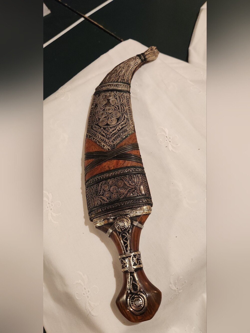 Vintage Jambiya - Khanjar a traditional short curved dagger from the Middle East